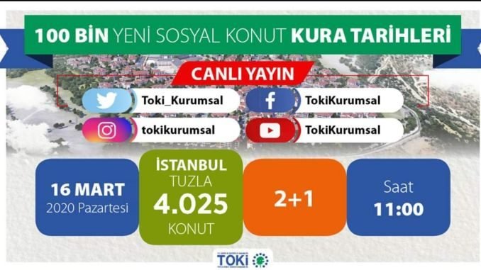 TOKİ İstanbul Kura Çekimi Başlıyor - KiraHaber